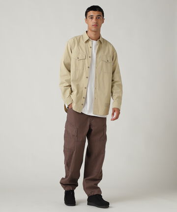 BASIC ARMY POPLIN L/S SHIRT / ベーシック アーミー ポプリン 長袖 