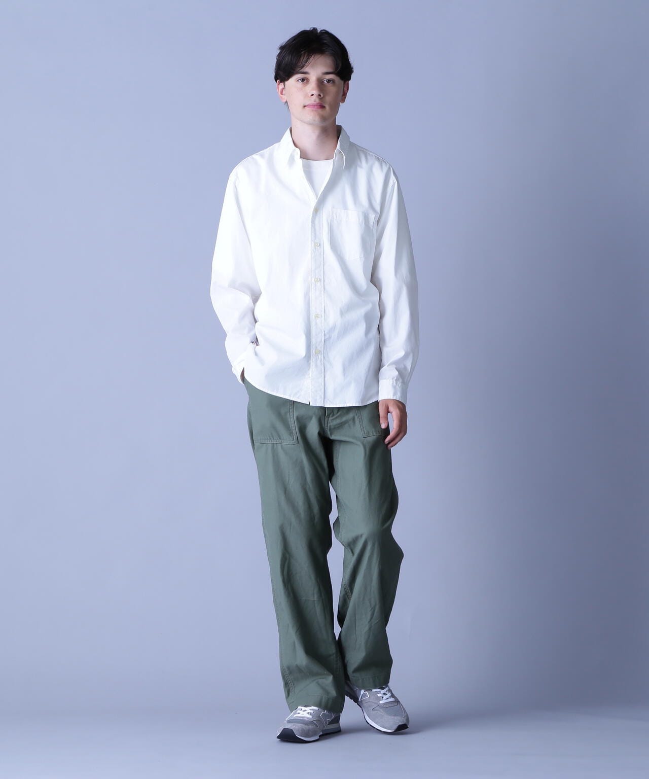 BASIC BROAD L/S SHIRT / ベーシック ブロード 長袖 シャツ | AVIREX