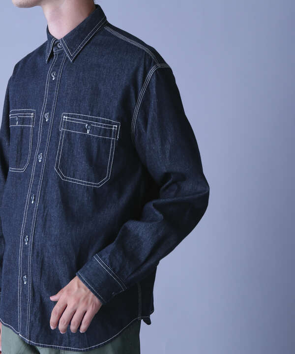 BASIC LIGHT DENIM L/S SHIRT / ベーシック ライト デニム 長袖 シャツ