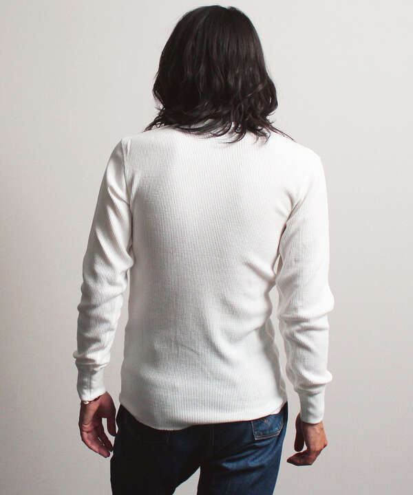 《DAILY/デイリー》THERMAL L/S HENLEY NECK T-SHIRT/サーマル 長袖 ヘンリーネック Tシャツ 