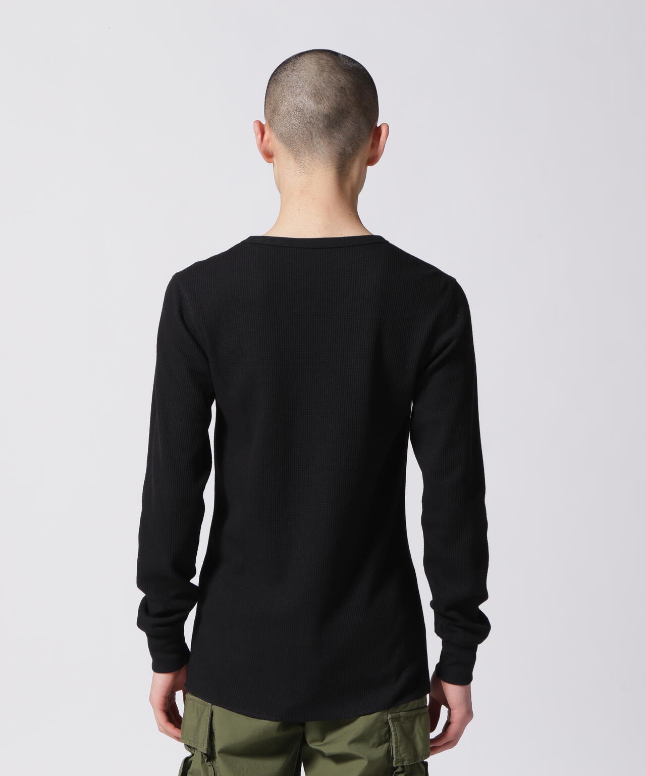 DAILY》THERMAL L/S V-NECK T-SHIRT/サーマル 長袖 ブイネック Tシャツ