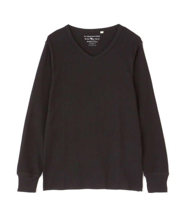 《DAILY/デイリー》THERMAL L/S V-NECK T-SHIRT/サーマル 長袖 ブイネック Tシャツ 