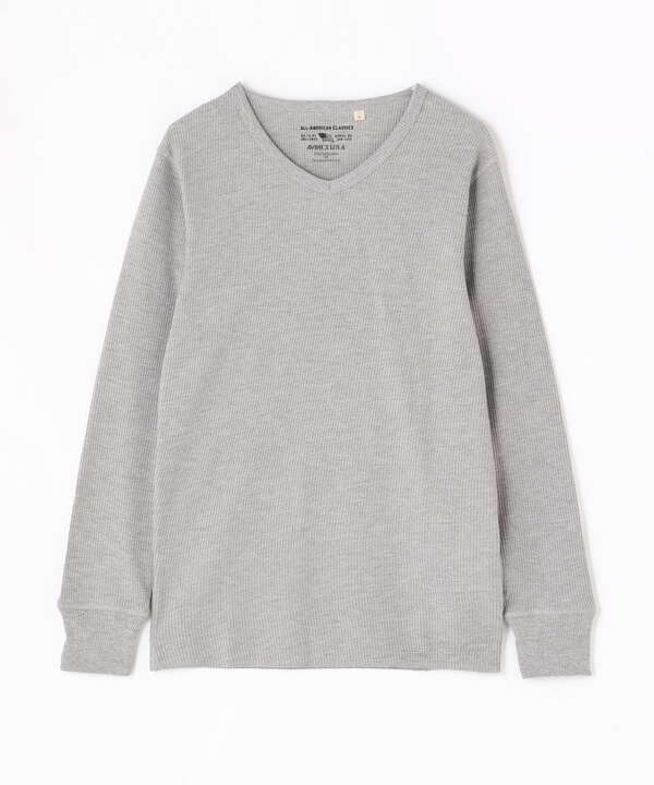 《DAILY/デイリー》THERMAL L/S V-NECK T-SHIRT/サーマル 長袖 ブイネック Tシャツ 