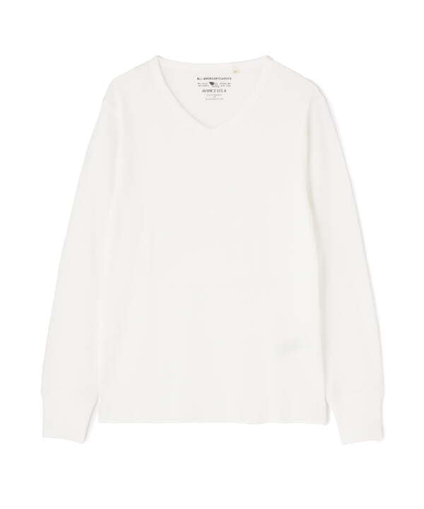 《DAILY/デイリー》THERMAL L/S V-NECK T-SHIRT/サーマル 長袖 ブイネック Tシャツ 