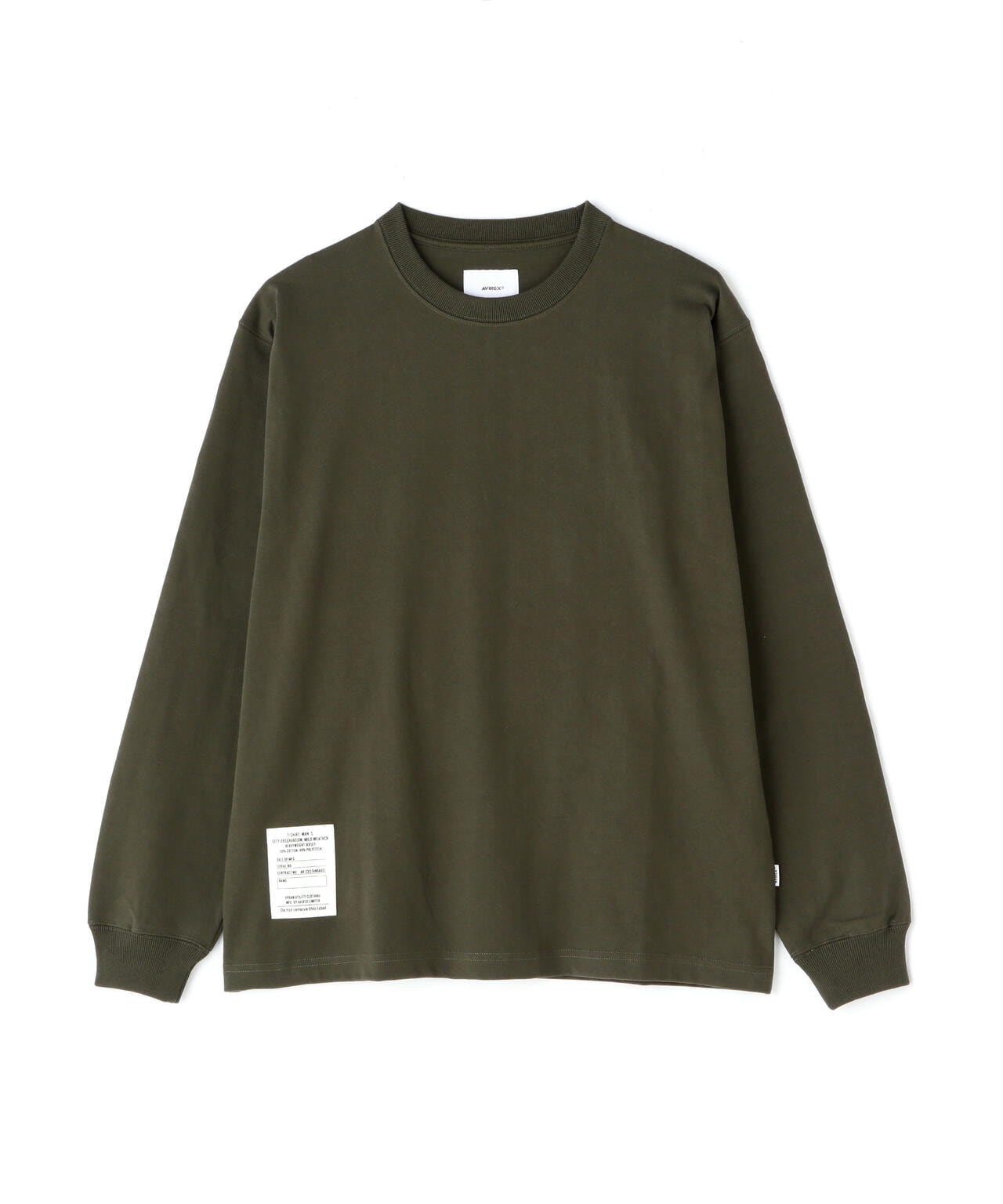 BASIC HEAVY WEIGHT L/S T-SHIRT / ベーシック ヘビーウェイト 長袖 Tシャツ / AVIREX /