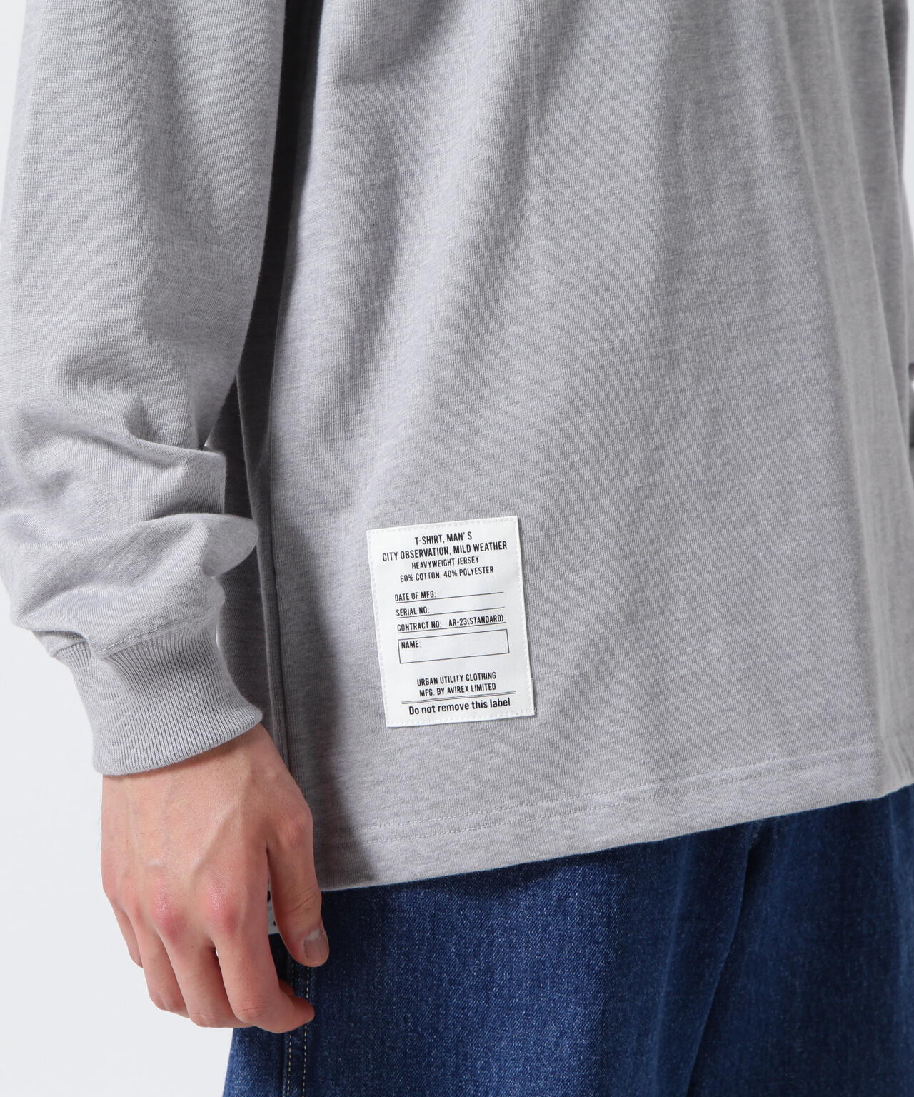 BASIC HEAVY WEIGHT L/S T-SHIRT / ベーシック ヘビーウェイト 長袖 Tシャツ / AVIREX /