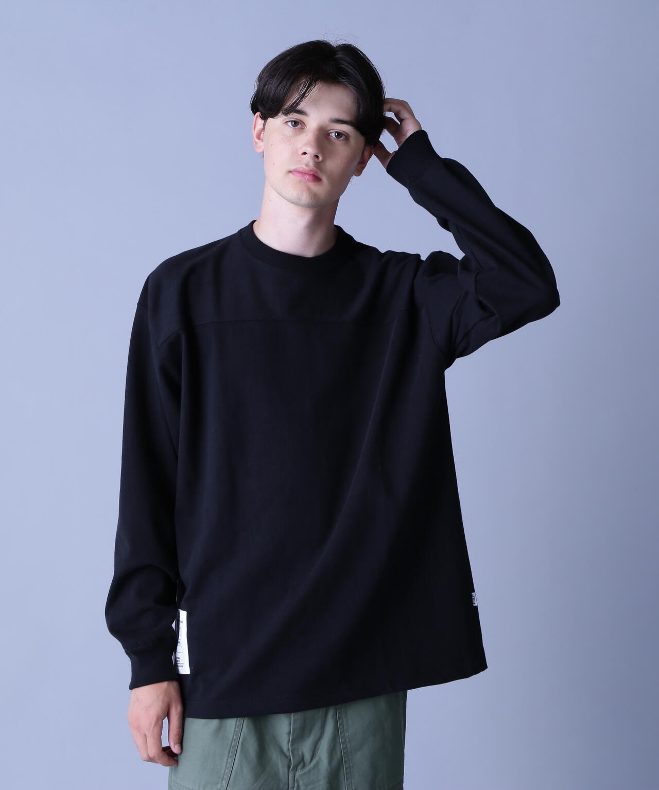 BASIC HEAVYWEIGHT L/S FOOTBALL T-SHIRT / ベーシック ヘビーウェイト 長袖 フットボール Tシャツ 