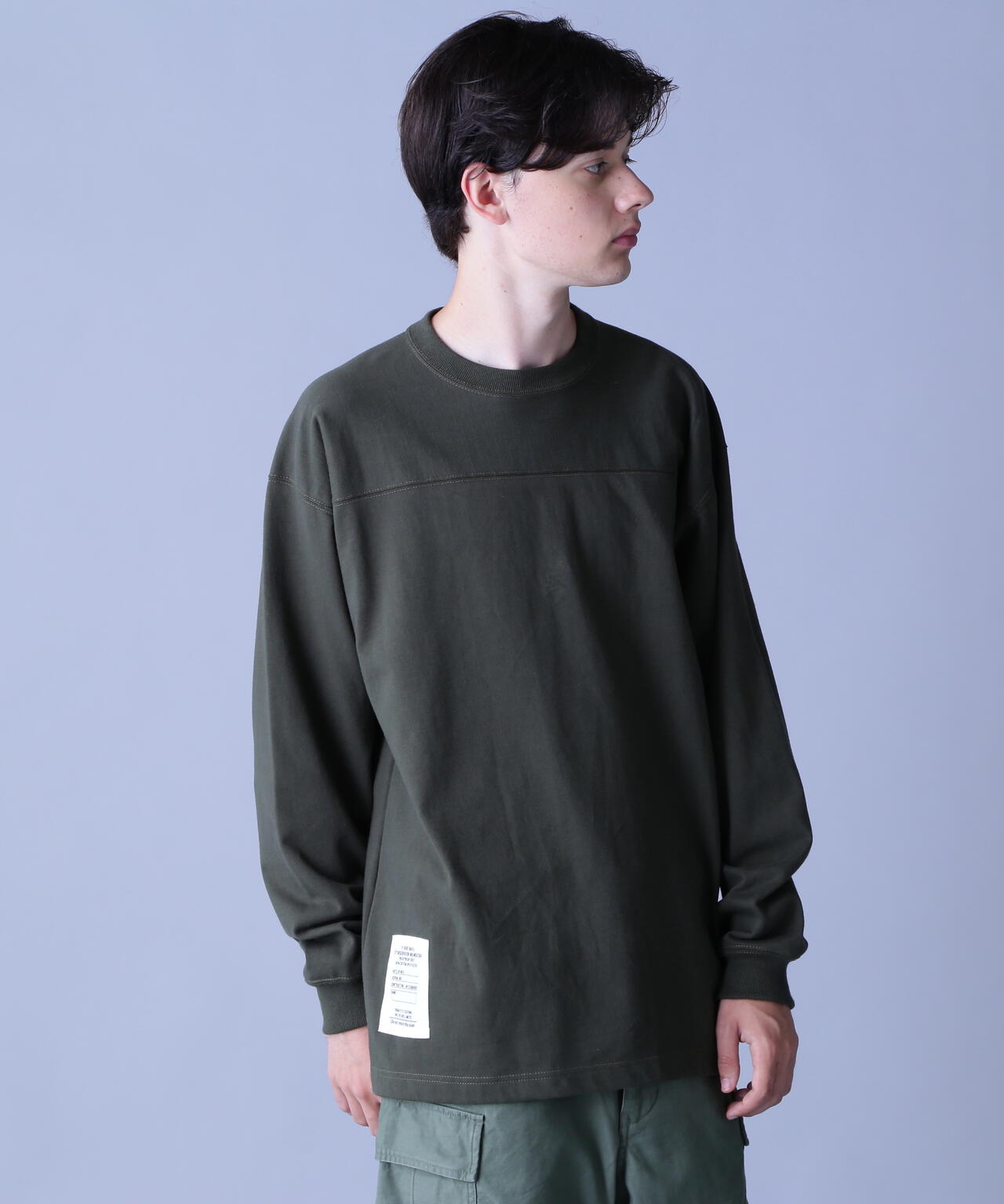 BASIC HEAVYWEIGHT L/S FOOTBALL T-SHIRT / ベーシック ヘビーウェイト 長袖 フットボール Tシャツ 