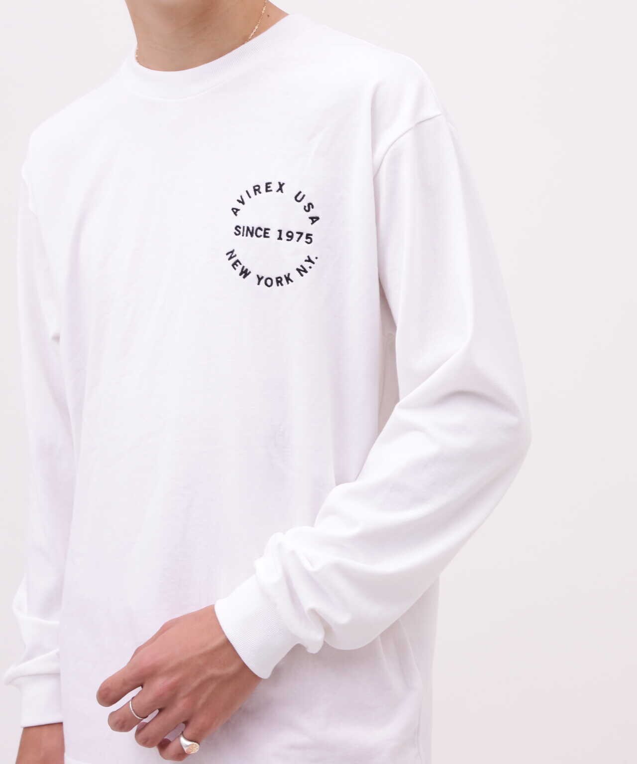 VARSITY LOGO L/S T-SHIRT / バーシティ ロゴ 長袖Tシャツ/ AVIRE