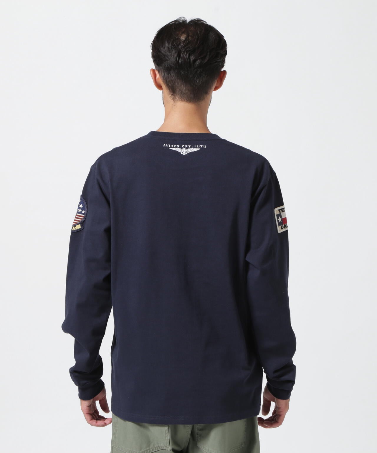 WEB&DEPOT限定》TOP GUN PATCHED L/S T-SHIRT / トップガン パッチド