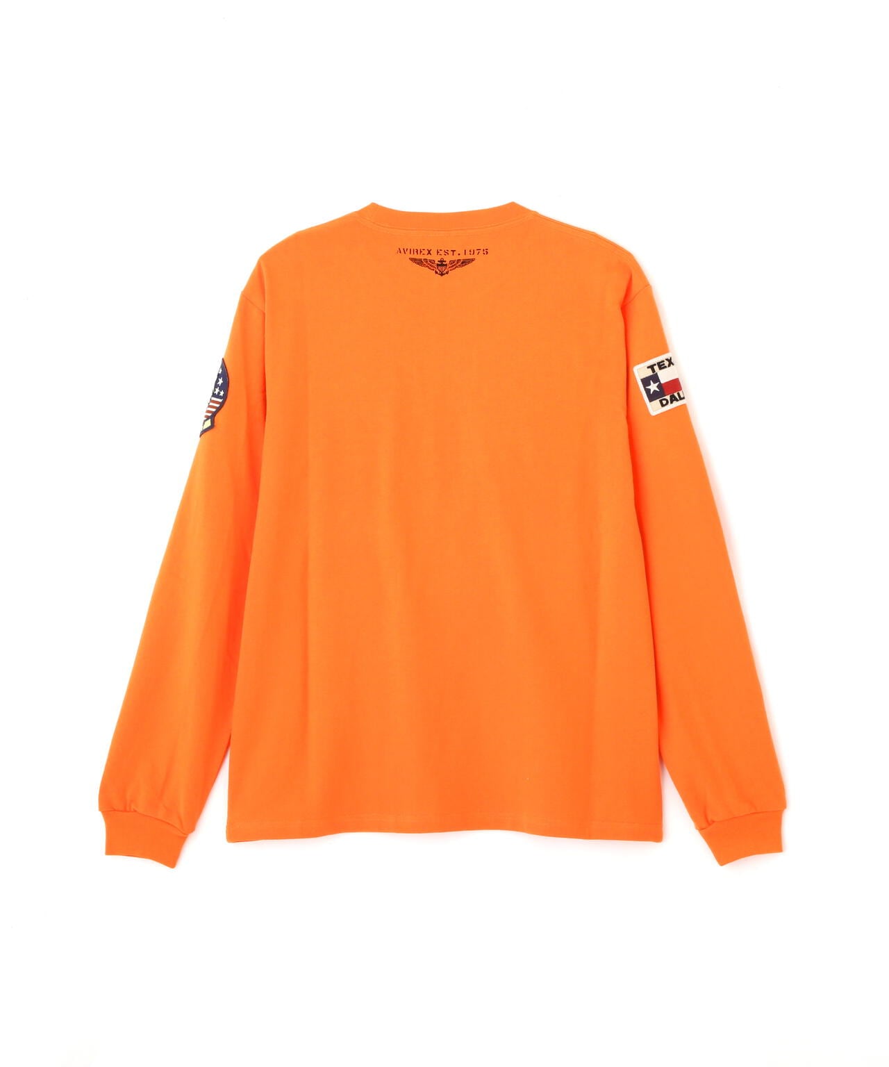 WEB&DEPOT限定》TOP GUN PATCHED L/S T-SHIRT / トップガン パッチド 長袖 Tシャツ / AVIREX |  AVIREX ( アヴィレックス ) | US ONLINE STORE（US オンラインストア）