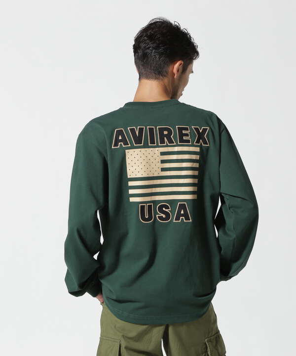 WEB&DEPOT限定》AMERICAN FLAGS L/S T-SHIRT / アメリカン フラッグス