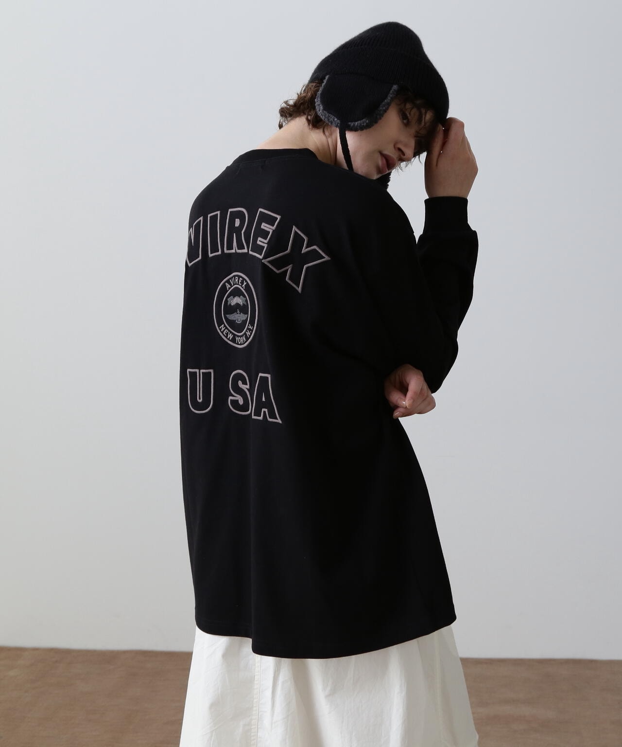 直営店限定》L/S VARSITY LOGO T-SHIRT/ バーシティロゴTシャツ