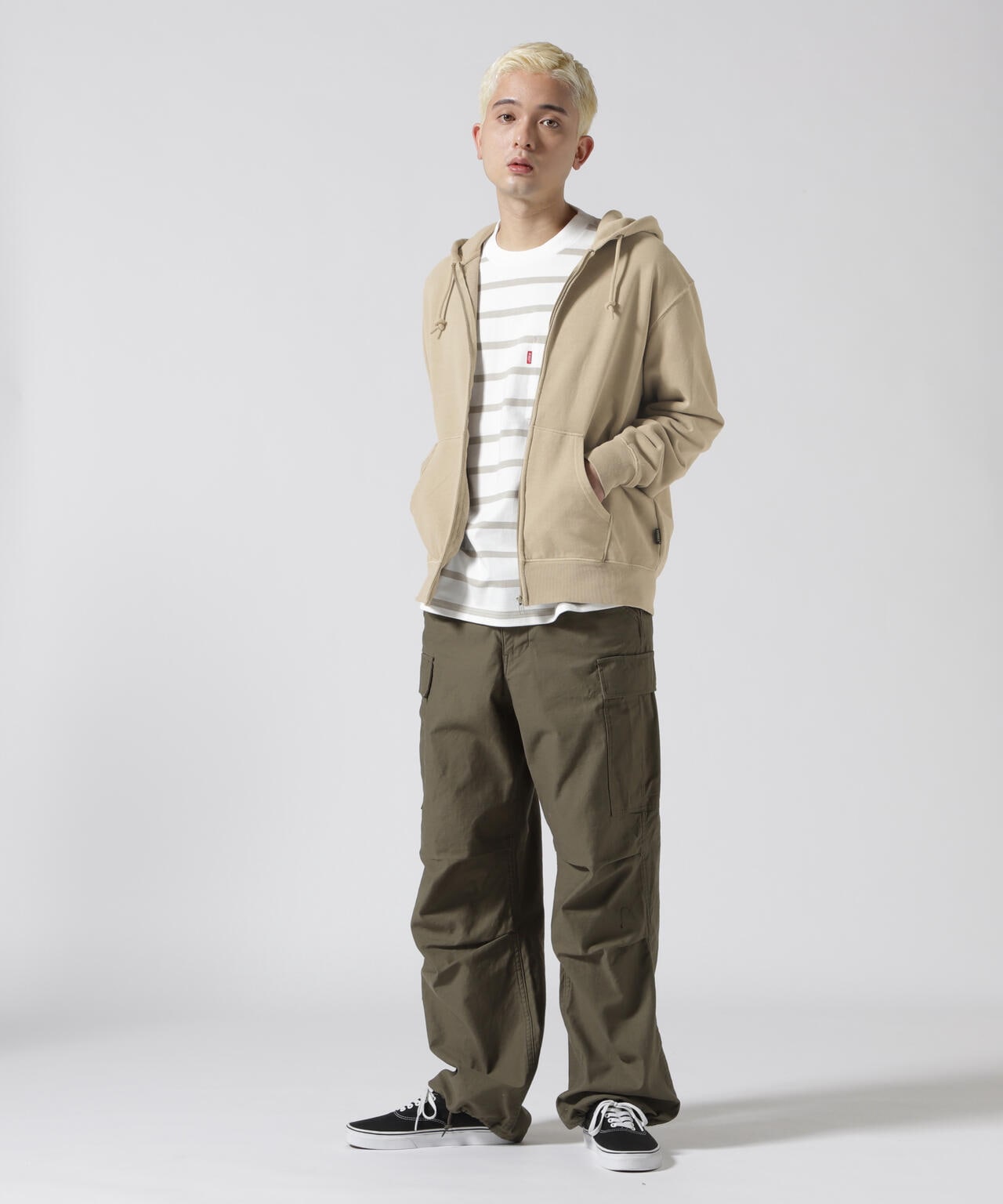 DAILY/デイリー》FADE WASH ZIP UP PARKA / フェード ウォッシュ