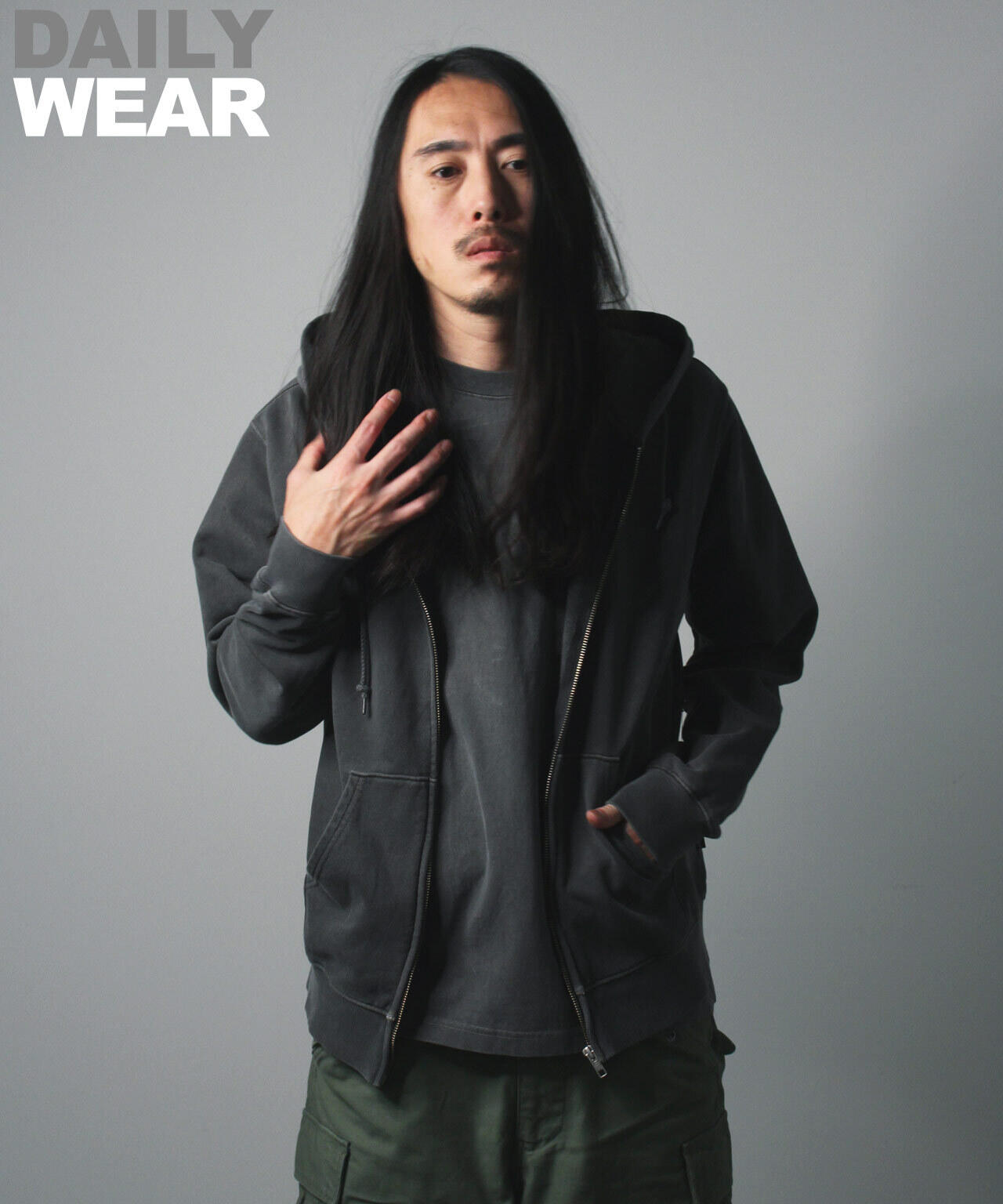 DAILY/デイリー》FADE WASH ZIP UP PARKA / フェード ウォッシュ ...