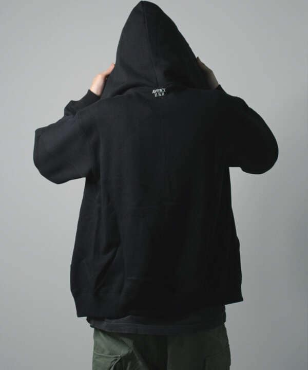 《DAILY/デイリー》ZIP UP SWEAT PARKA / ジップアップ スウェット パーカー / AVIREX /アヴィレックス