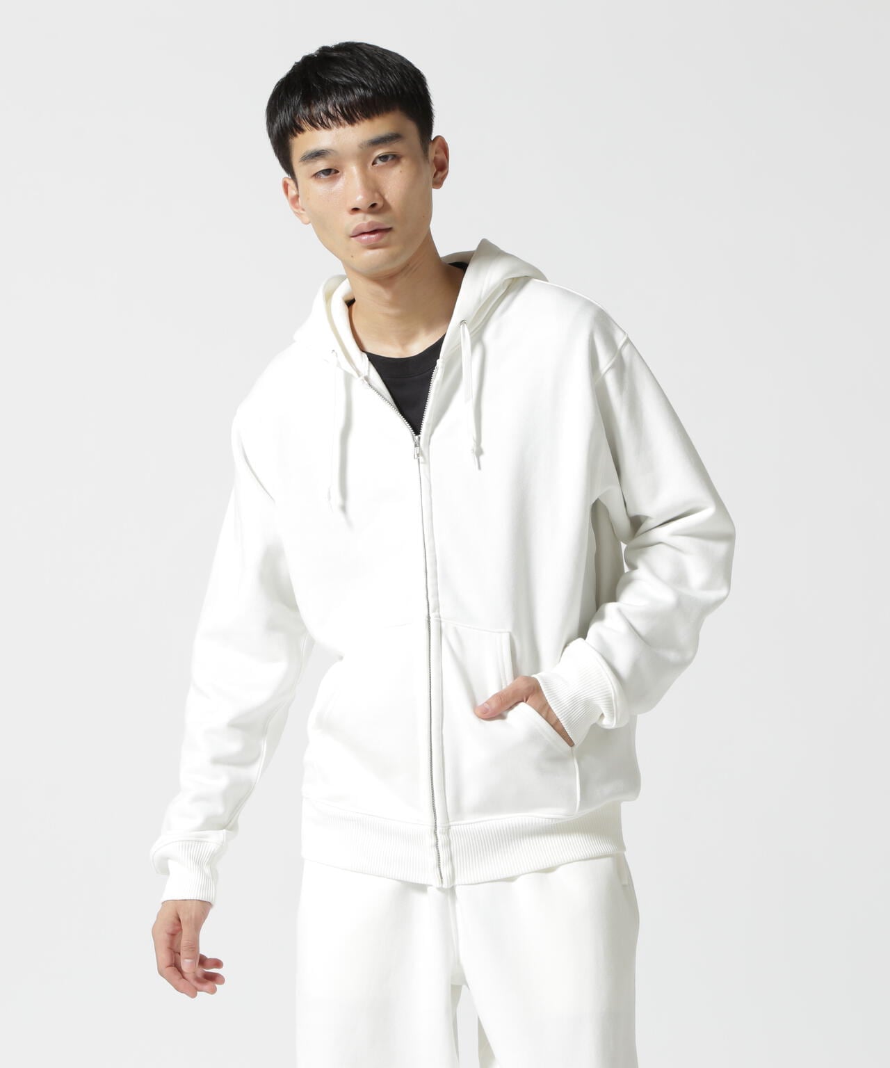 DAILY/デイリー】ZIP UP SWEAT PARKA / ジップアップ スウェット