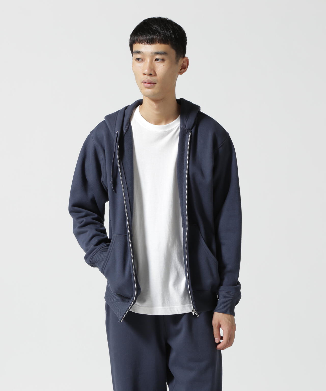 DAILY/デイリー】ZIP UP SWEAT PARKA / ジップアップ スウェット