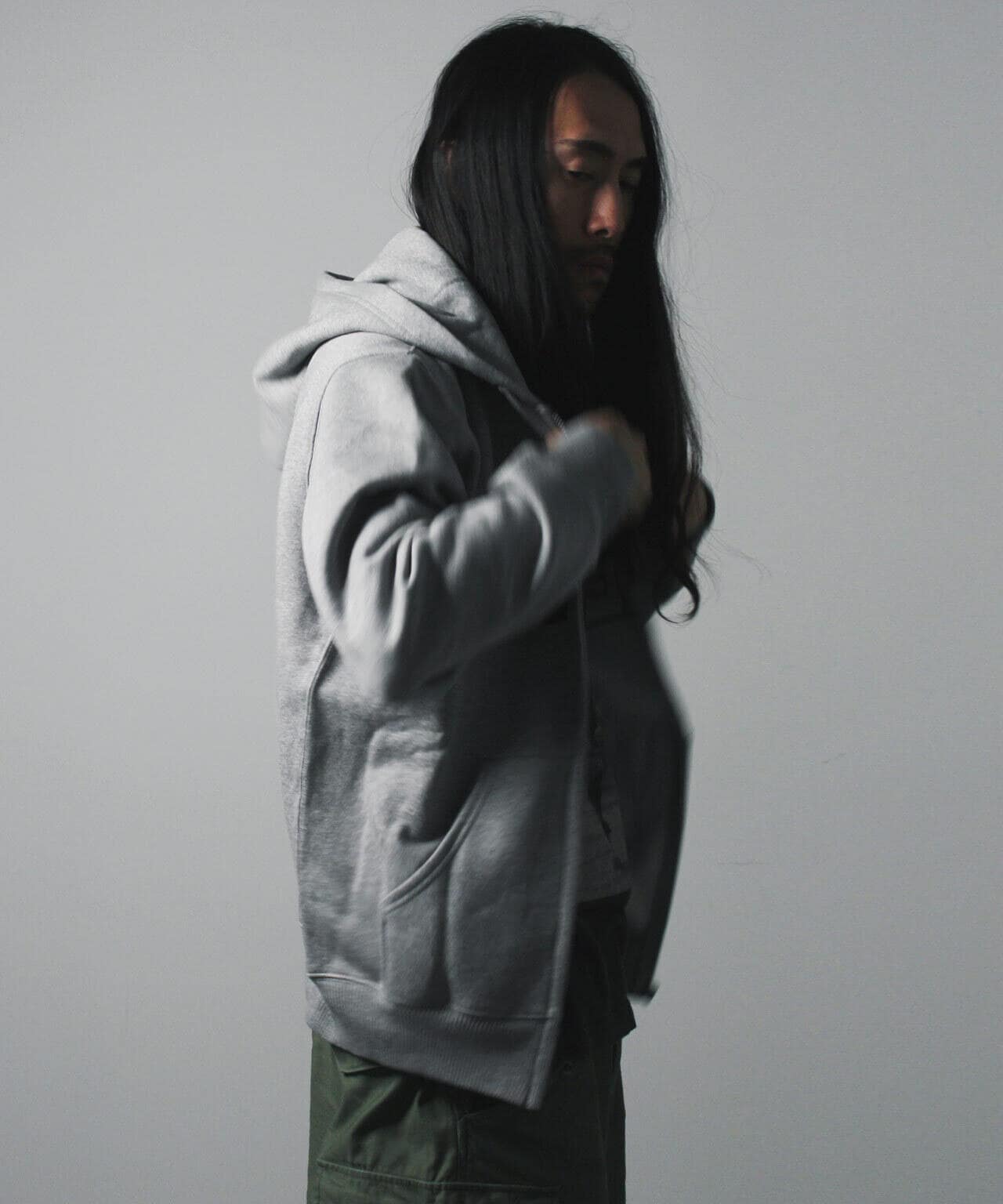 DAILY/デイリー】ZIP UP SWEAT PARKA / ジップアップ スウェット