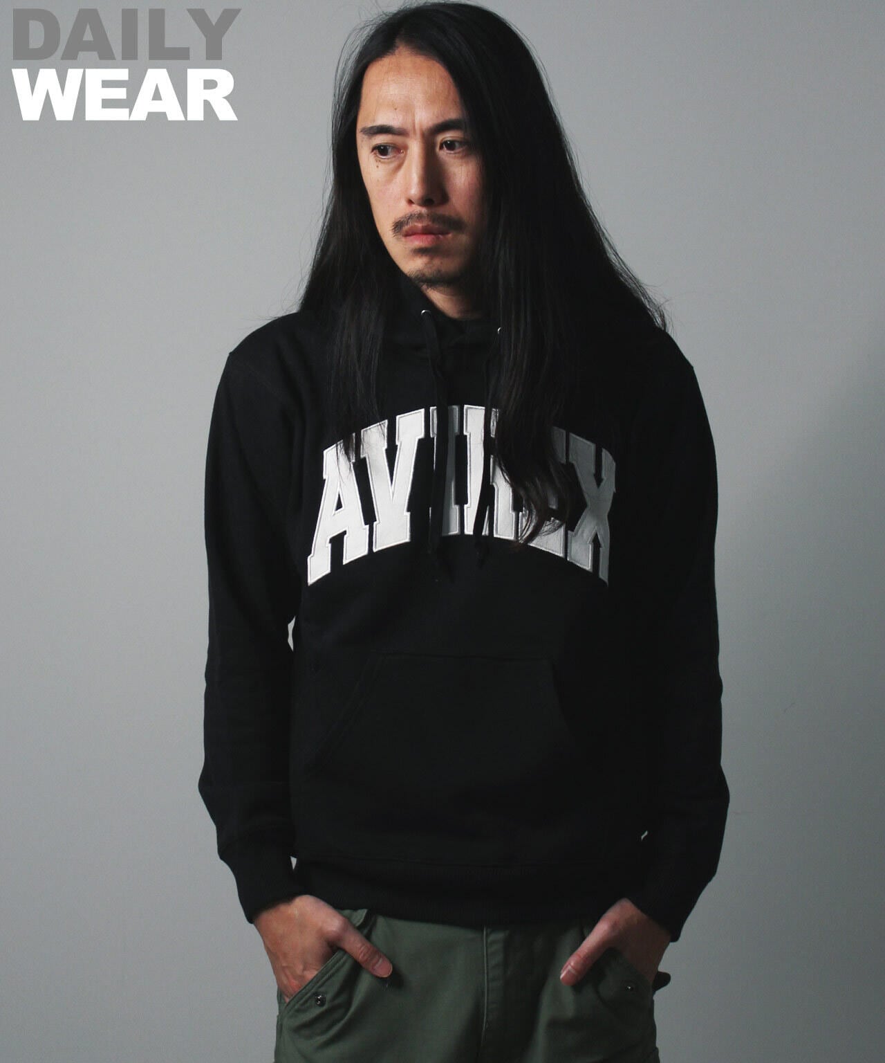 DAILY/デイリー》PULLOVER SWEAT PARKA LOGO / プルオーバー 