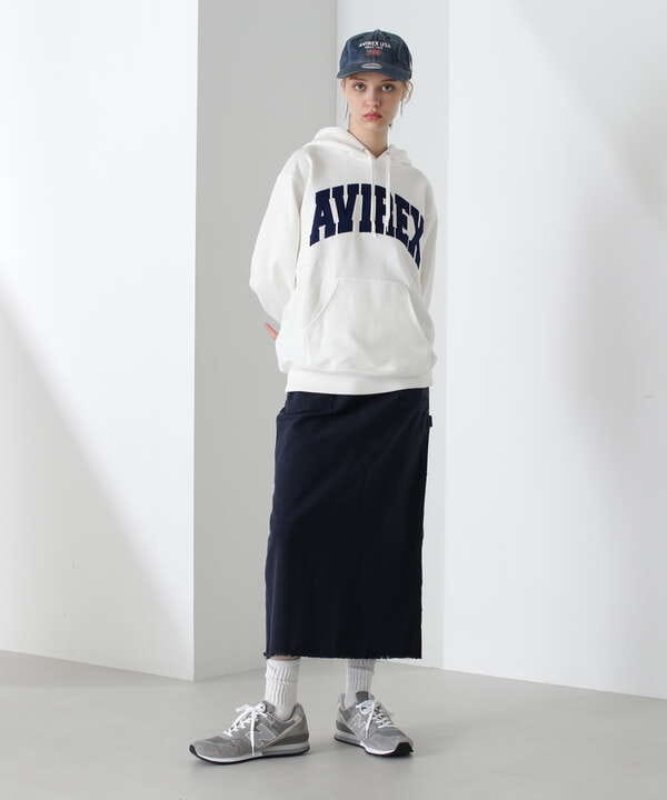 《DAILY/デイリー》PULLOVER SWEAT PARKA LOGO / プルオーバー スウェット パーカー ロゴ / AVIREX 