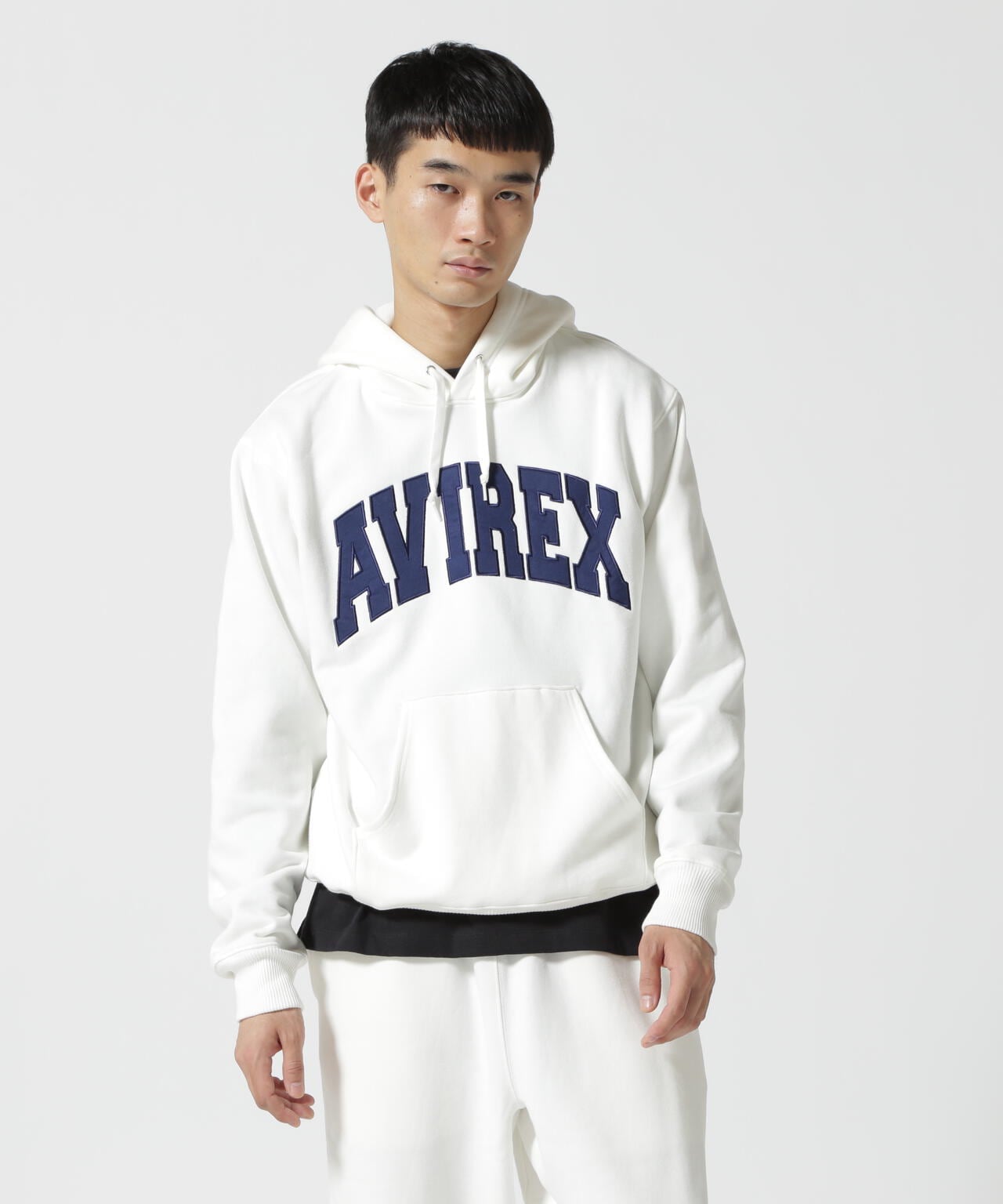 《DAILY/デイリー》PULLOVER SWEAT PARKA LOGO / プルオーバー スウェット パーカー ロゴ / AVIREX 