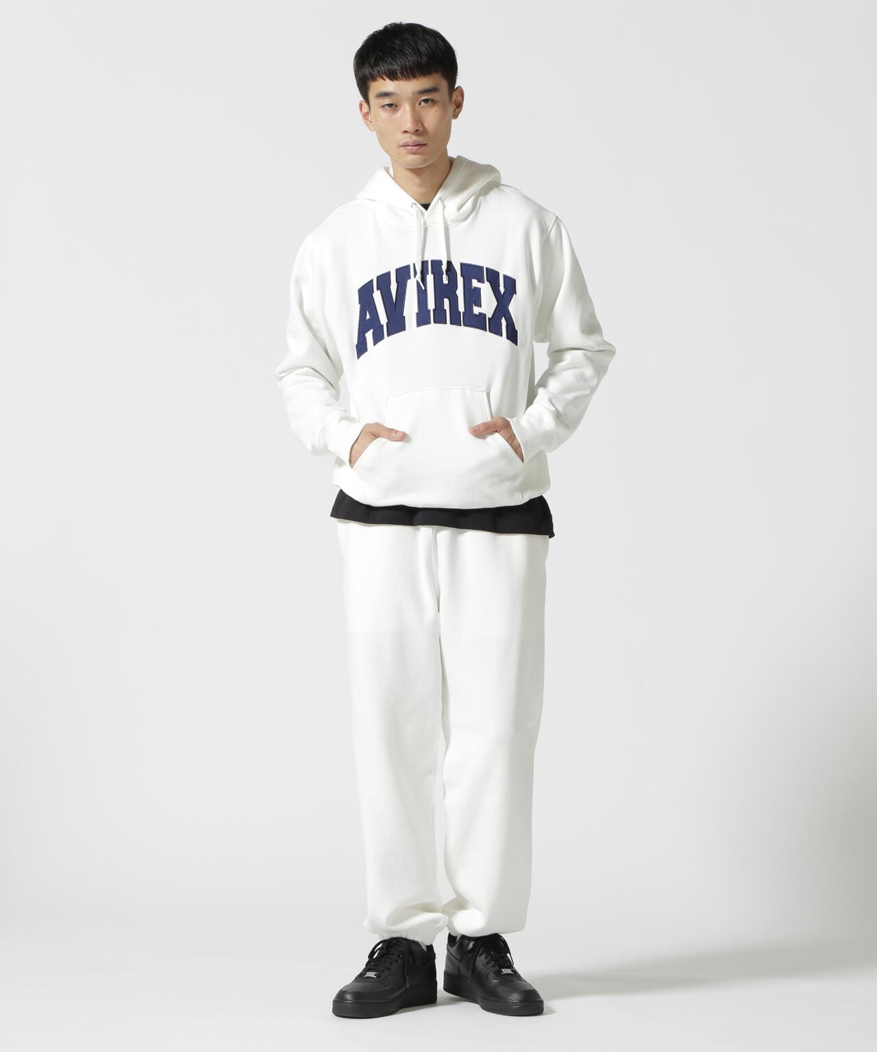 《DAILY/デイリー》PULLOVER SWEAT PARKA LOGO / プルオーバー スウェット パーカー ロゴ / AVIREX 