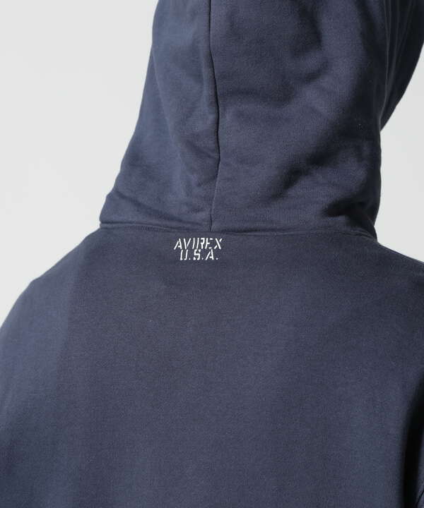 《DAILY/デイリー》PULLOVER SWEAT PARKA LOGO / プルオーバー スウェット パーカー ロゴ / AVIREX 