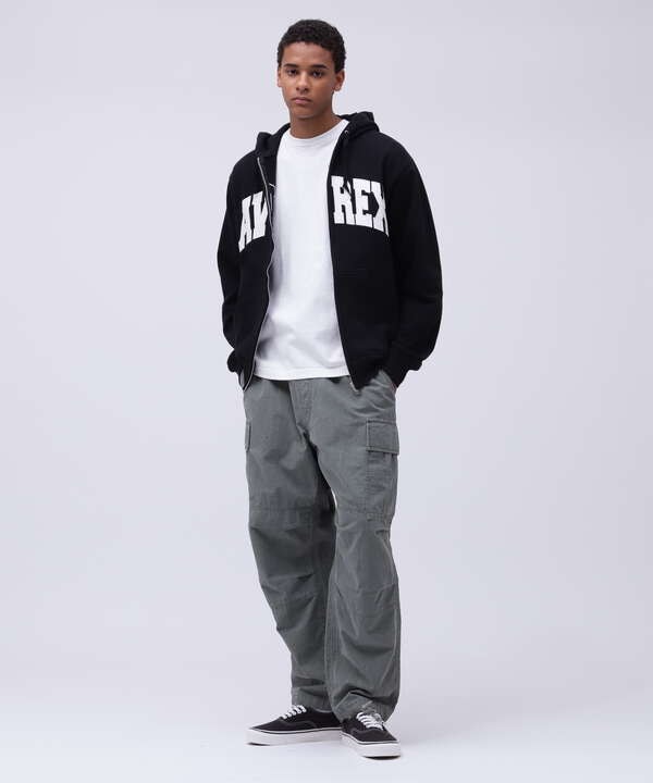 《DAILY/デイリー》ZIP UP SWEAT PARKA LOGO / ジップアップ スウェット パーカー ロゴ / AVIREX / 