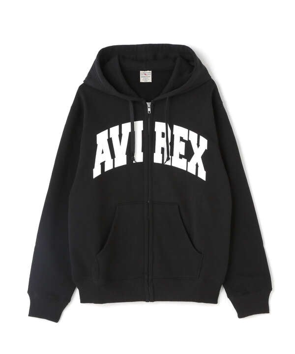 《DAILY/デイリー》ZIP UP SWEAT PARKA LOGO / ジップアップ スウェット パーカー ロゴ / AVIREX / 