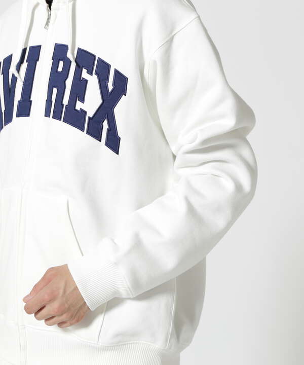 《DAILY/デイリー》ZIP UP SWEAT PARKA LOGO / ジップアップ スウェット パーカー ロゴ / AVIREX / 