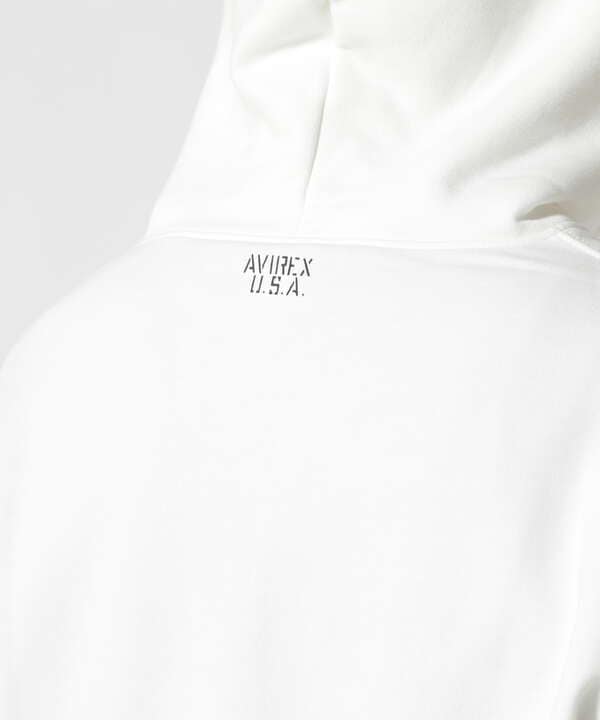 《DAILY/デイリー》ZIP UP SWEAT PARKA LOGO / ジップアップ スウェット パーカー ロゴ / AVIREX / 