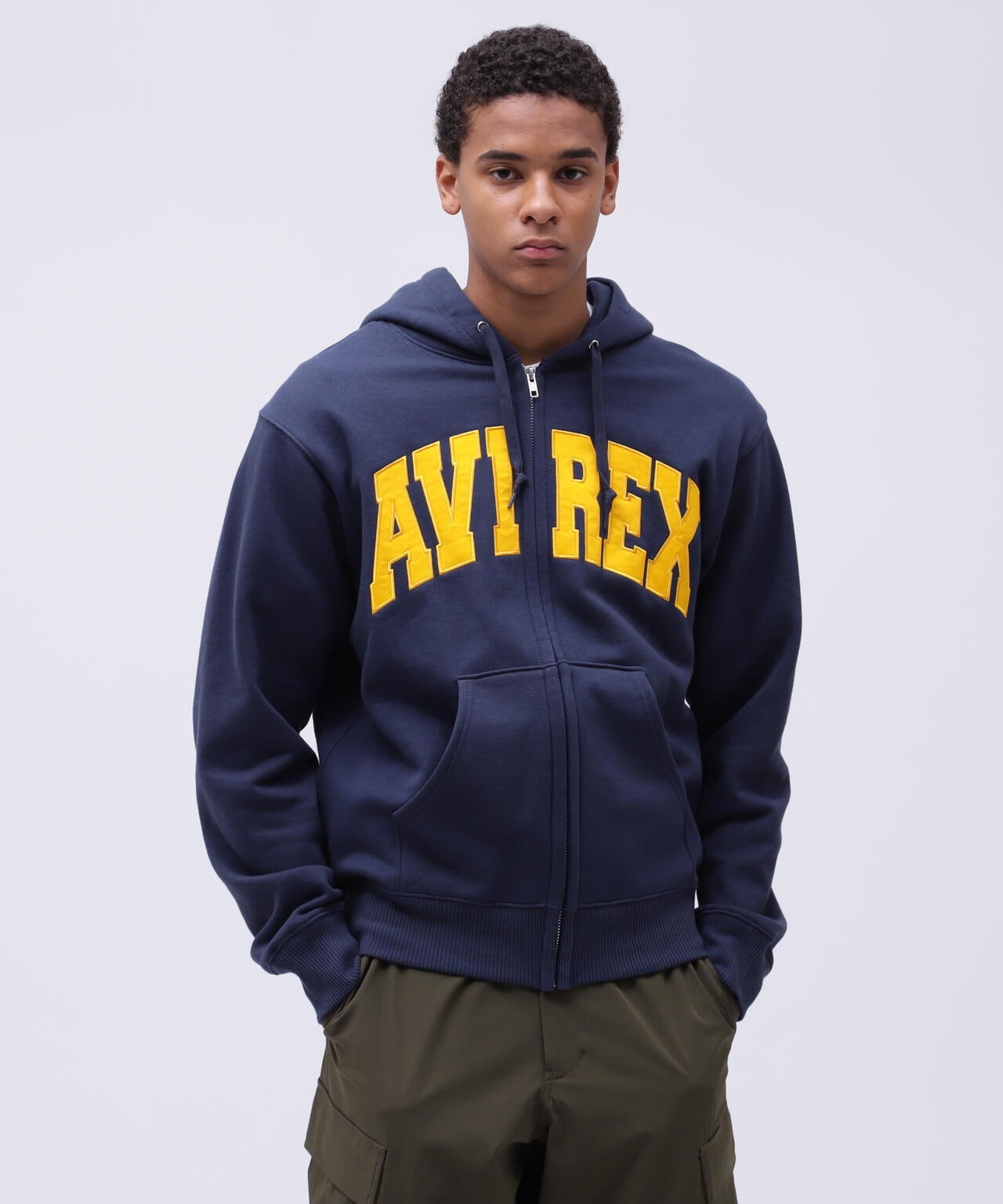 DAILY/デイリー》ZIP UP SWEAT PARKA LOGO / ジップアップ スウェット パーカー ロゴ / AVIREX / |  AVIREX ( アヴィレックス ) | US ONLINE STORE（US オンラインストア）