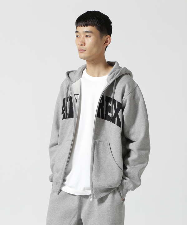 《DAILY/デイリー》ZIP UP SWEAT PARKA LOGO / ジップアップ スウェット パーカー ロゴ / AVIREX / 