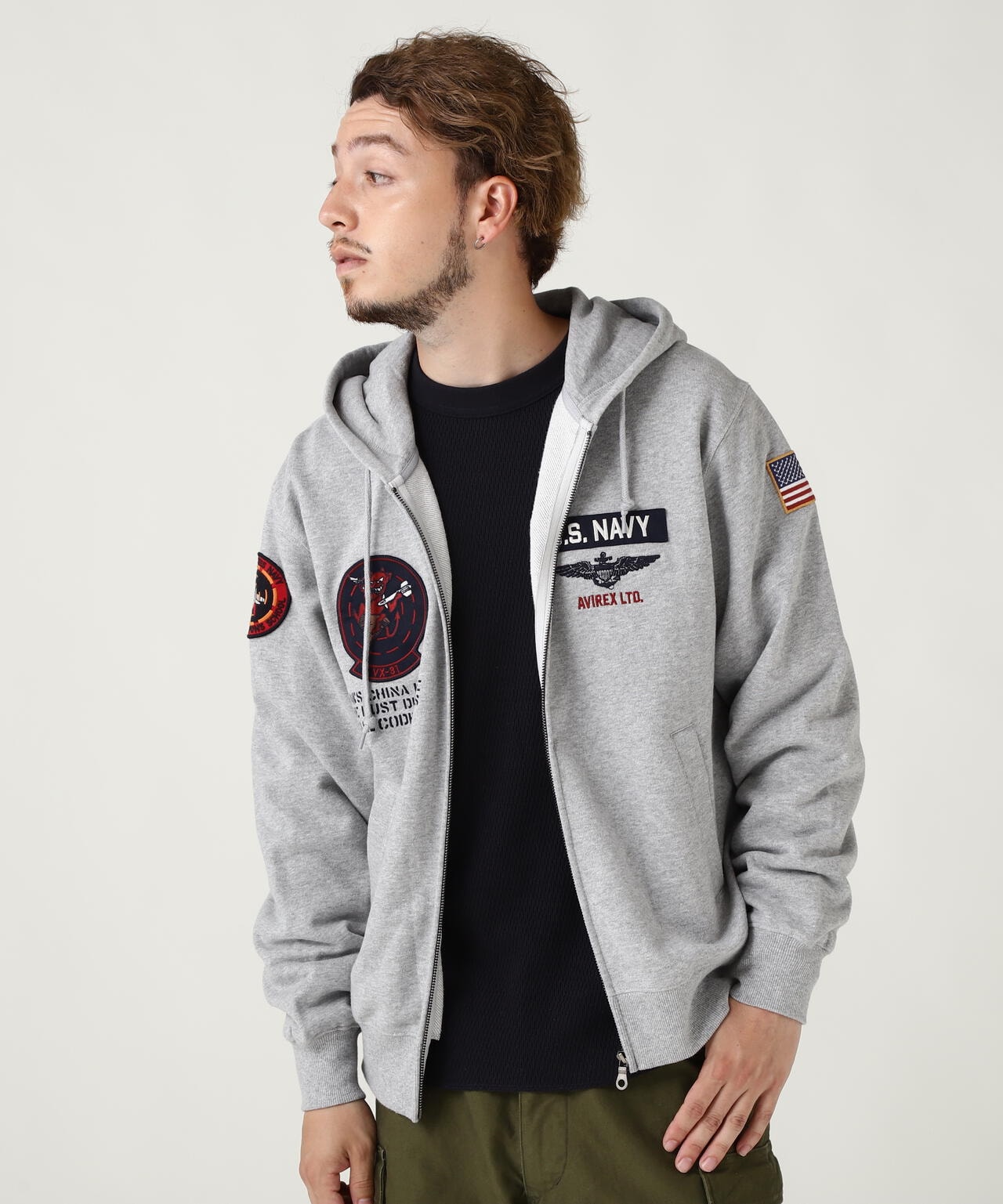 LONG SLEEVE ZIP PARKA DUST DEVILS