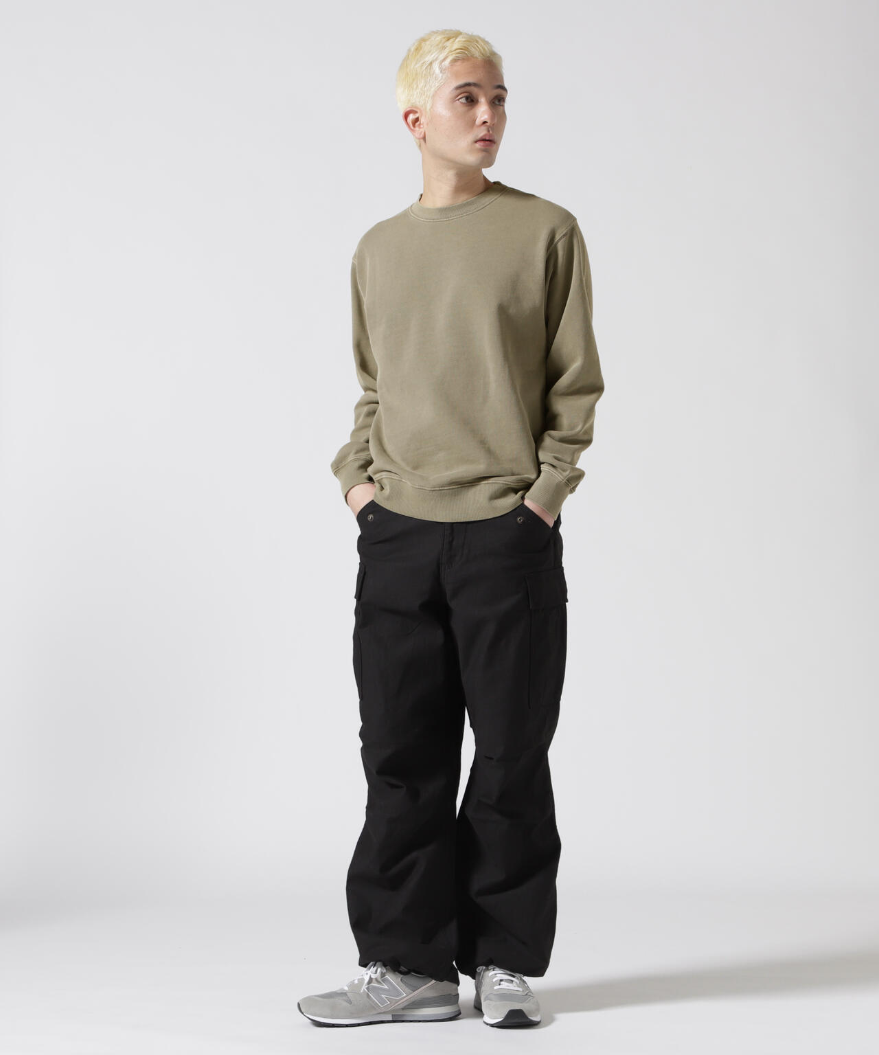 DAILY/デイリー》FADE WASH CREW NECK SWEAT / フェード ウォッシュ 