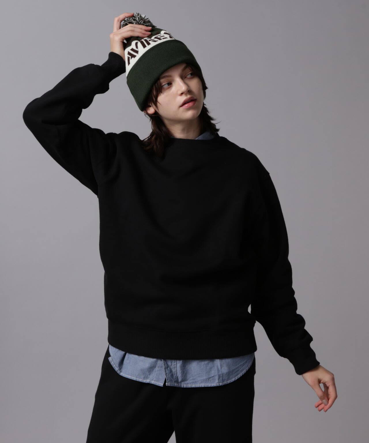 《DAILY/デイリー》CREW NECK L/S SWEAT / クルーネック ロングスリーブ スウェット / AVIREX / アヴィレ