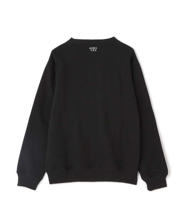 《DAILY/デイリー》CREW NECK L/S SWEAT / クルーネック ロングスリーブ スウェット / AVIREX / アヴィレ