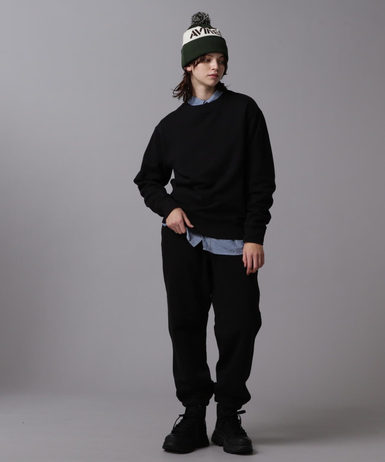 《DAILY/デイリー》CREW NECK L/S SWEAT / クルーネック ロングスリーブ スウェット / AVIREX / アヴィレ