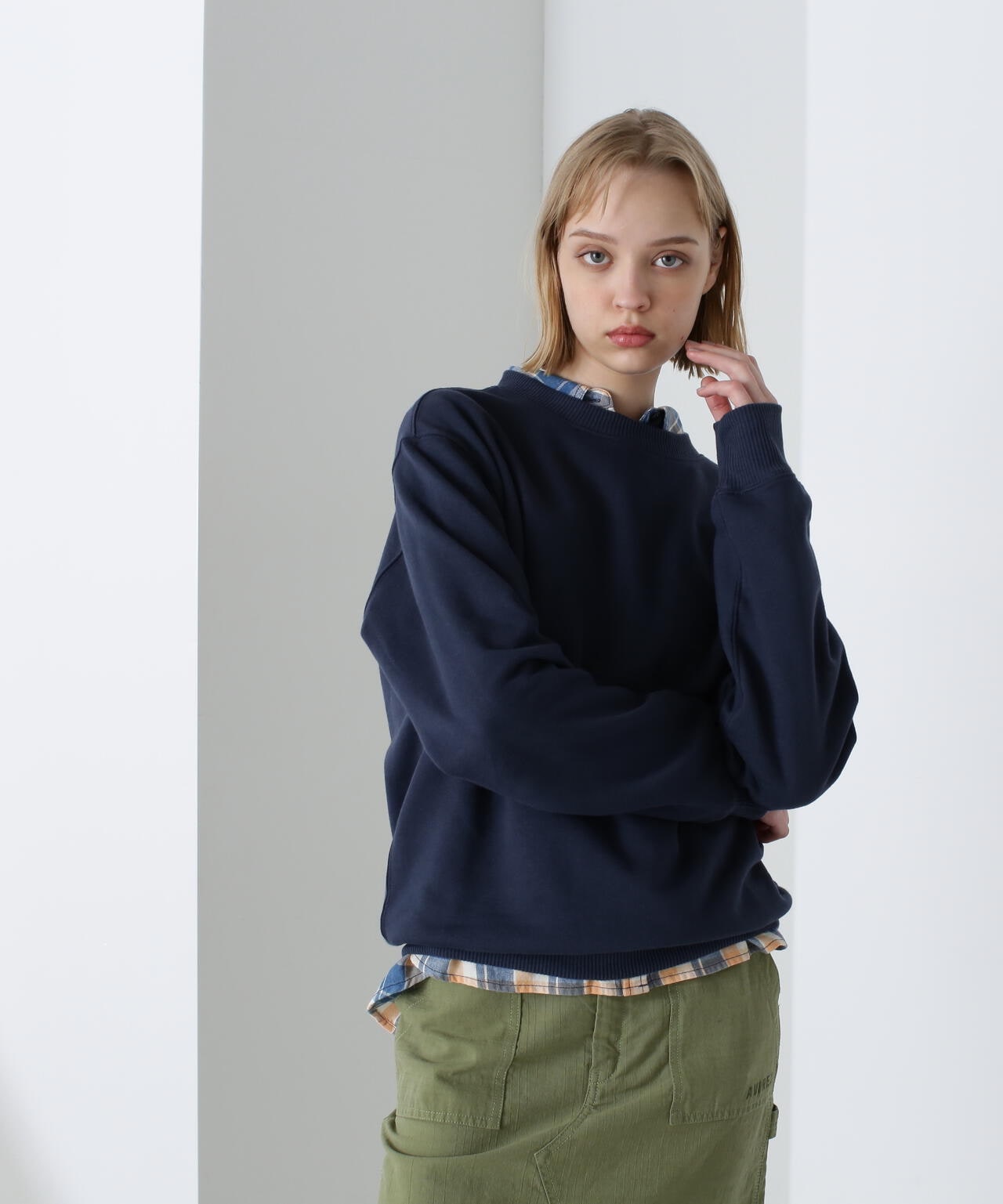 《DAILY/デイリー》CREW NECK L/S SWEAT / クルーネック ロングスリーブ スウェット / AVIREX / アヴィレ