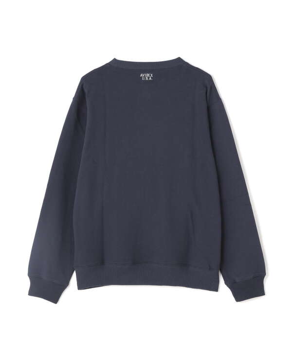 《DAILY/デイリー》CREW NECK L/S SWEAT / クルーネック ロングスリーブ スウェット / AVIREX / アヴィレ