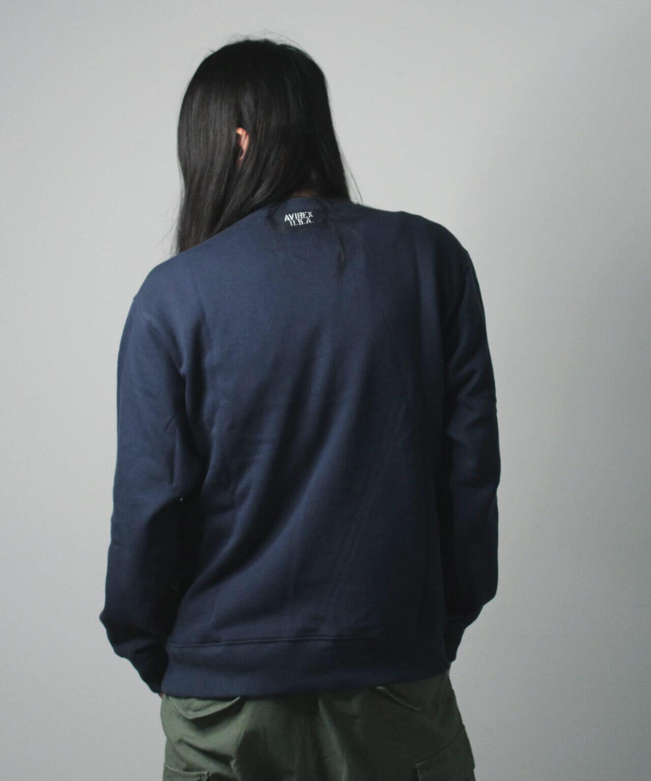 《DAILY/デイリー》CREW NECK L/S SWEAT / クルーネック ロングスリーブ スウェット / AVIREX / アヴィレ