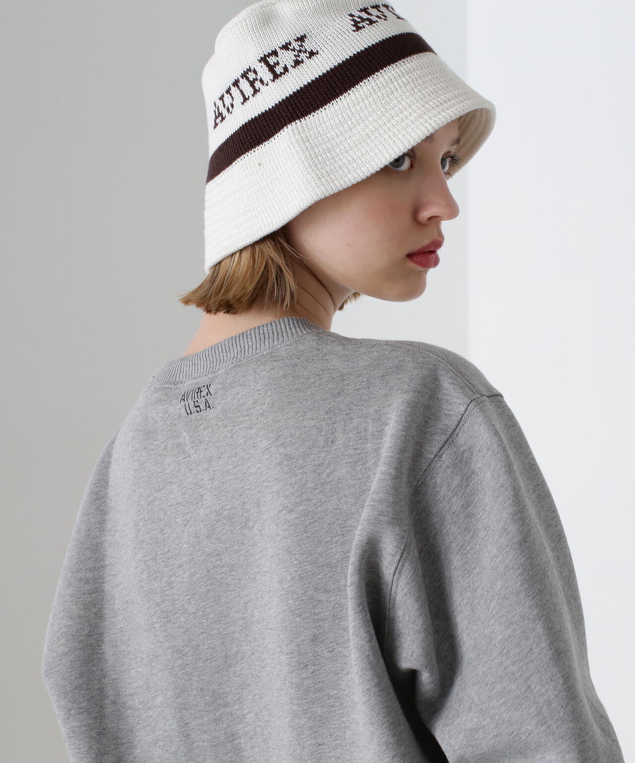 《DAILY/デイリー》CREW NECK L/S SWEAT / クルーネック ロングスリーブ スウェット / AVIREX / アヴィレ