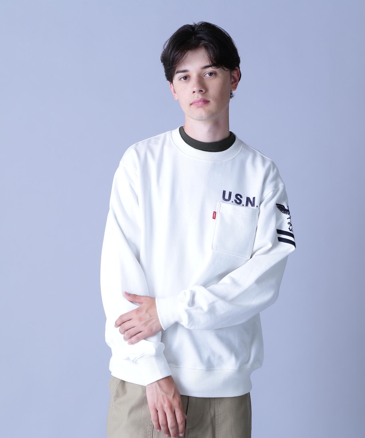 NAVAL CREWNECK SWEAT / ネイバル クルーネック スウェット / AVIREX / アヴィレックス