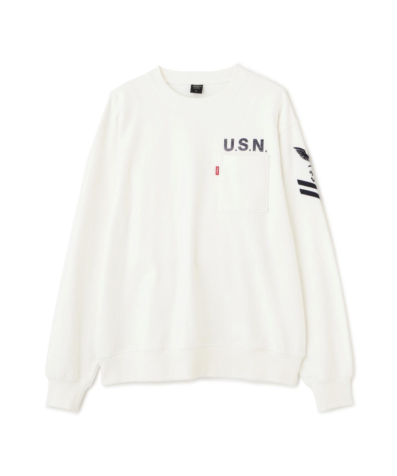 NAVAL CREWNECK SWEAT / ネイバル クルーネック スウェット / AVIREX / アヴィレックス