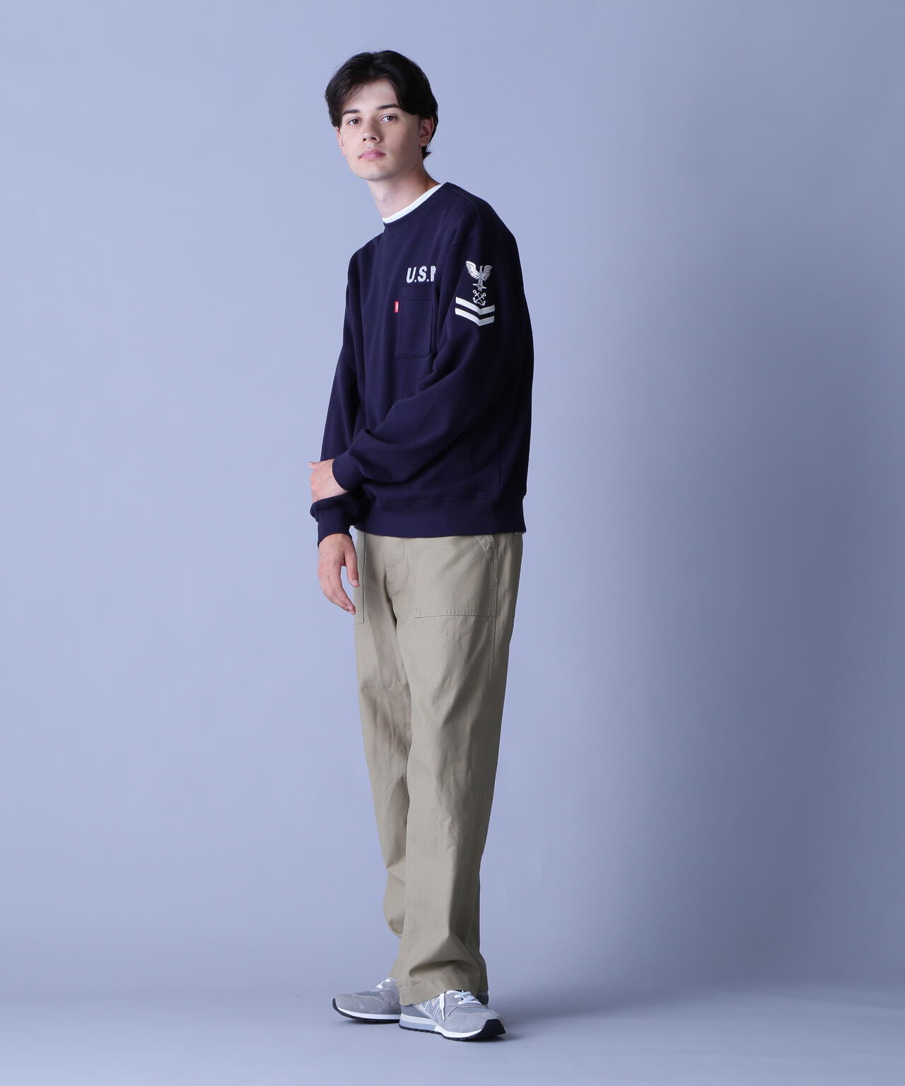 NAVAL CREWNECK SWEAT / ネイバル クルーネック スウェット / AVIREX / アヴィレックス