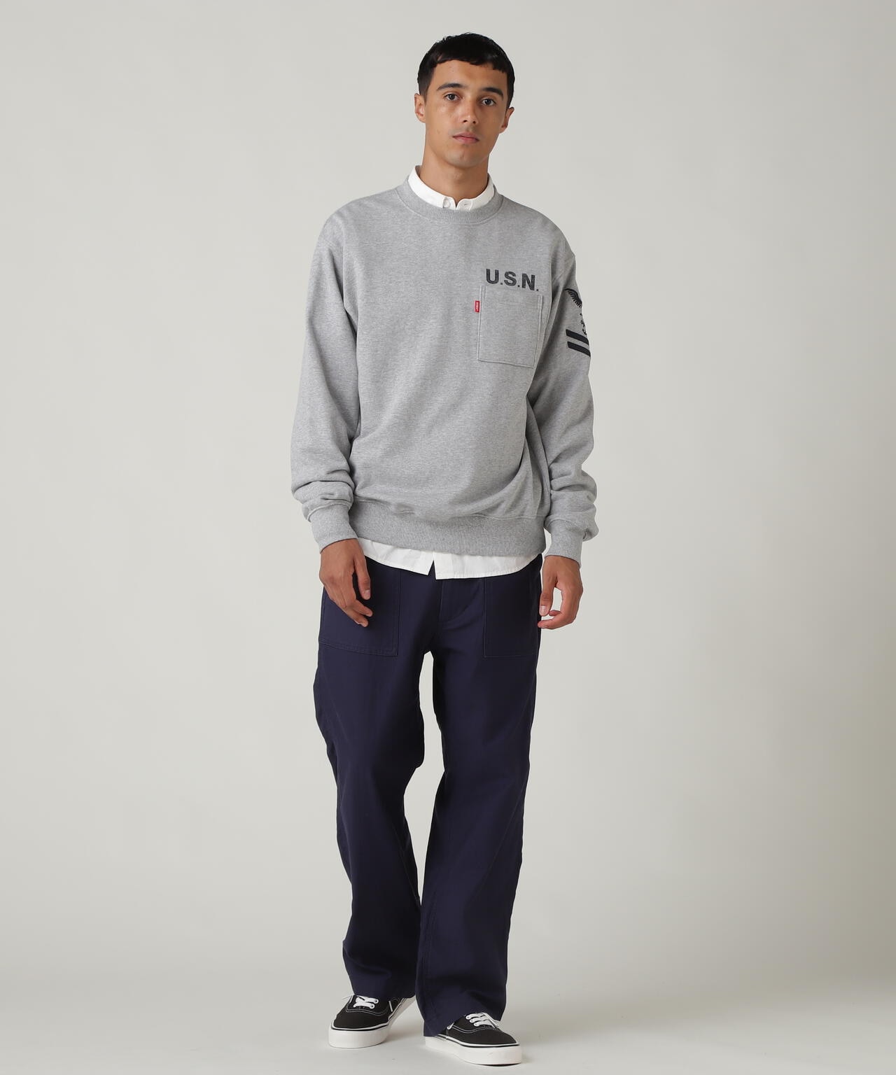 NAVAL CREWNECK SWEAT / ネイバル クルーネック スウェット / AVIREX