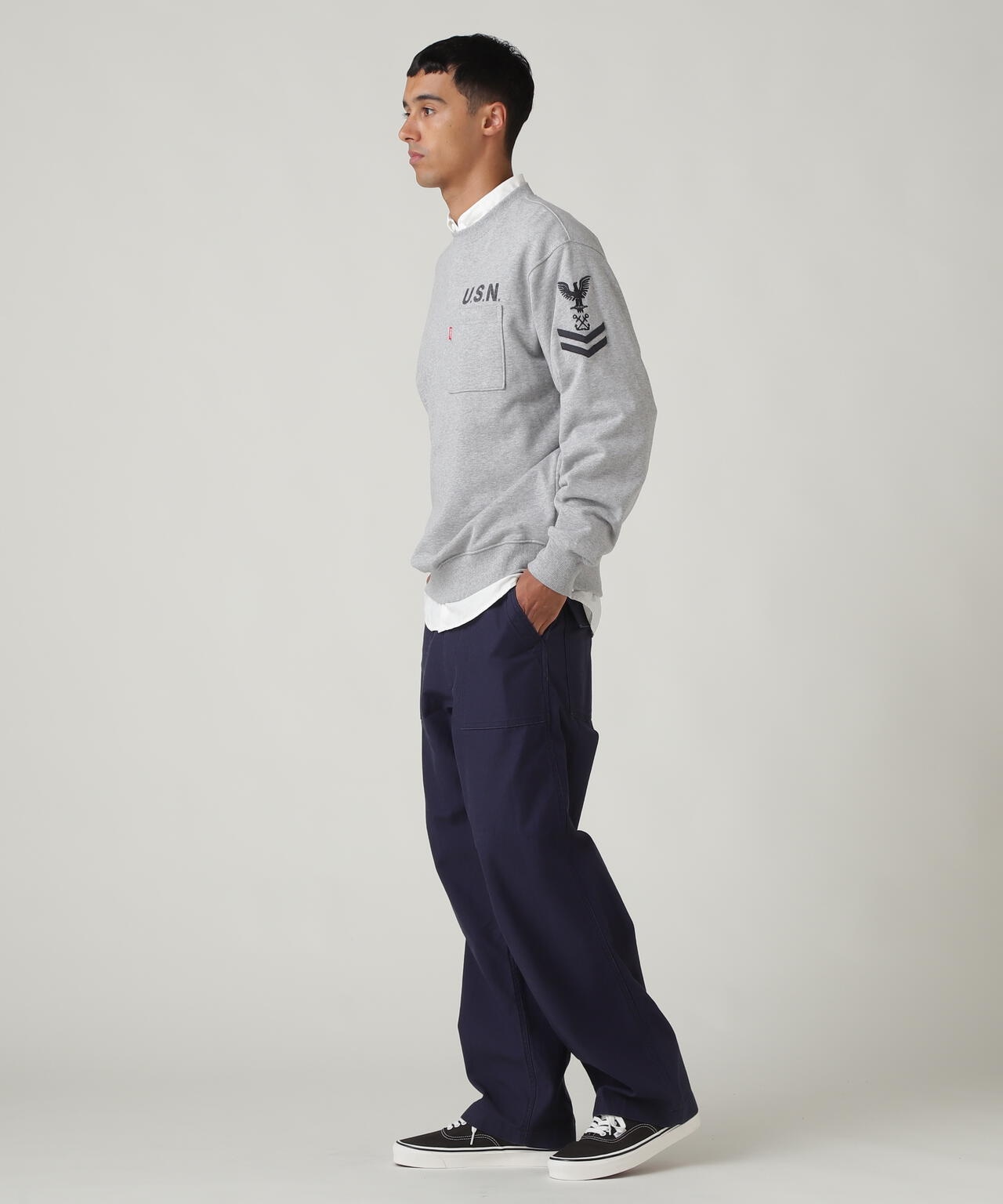 NAVAL CREWNECK SWEAT / ネイバル クルーネック スウェット / AVIREX