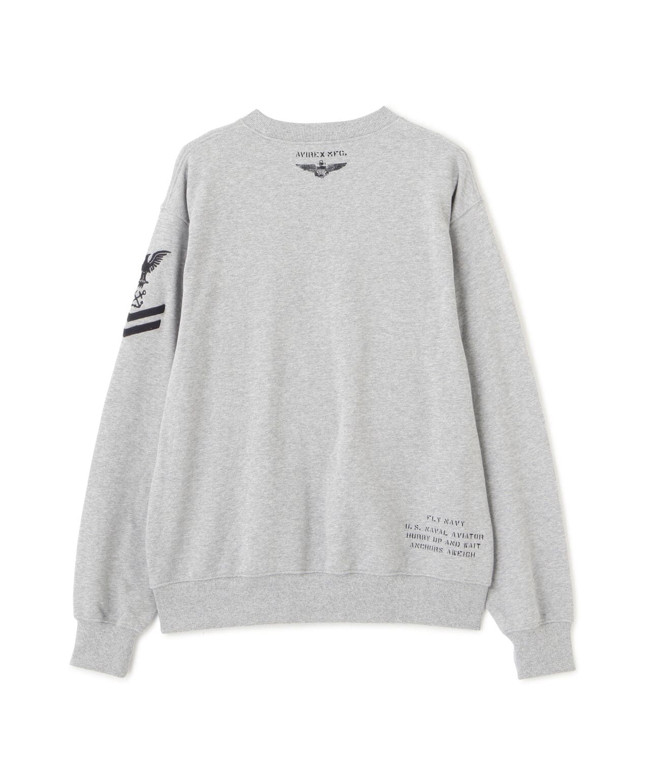 NAVAL CREWNECK SWEAT / ネイバル クルーネック スウェット / AVIREX / アヴィレックス