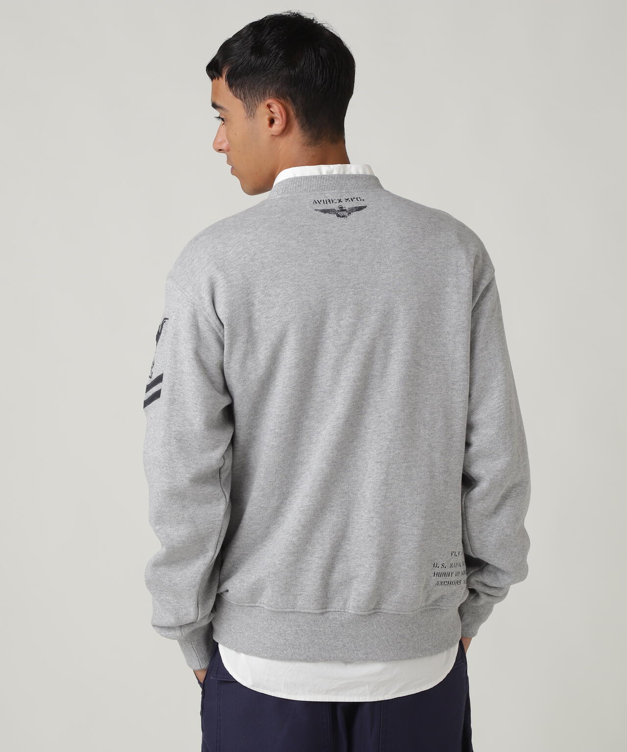 NAVAL CREWNECK SWEAT / ネイバル クルーネック スウェット / AVIREX / アヴィレックス